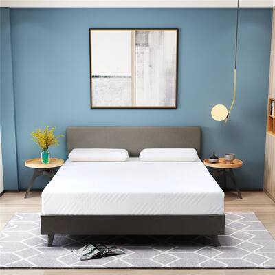 10 inch Memory Foam Mattress, Cooling Gel Green Tea Mattress Bed in a Box, CertiPUR-US Certified