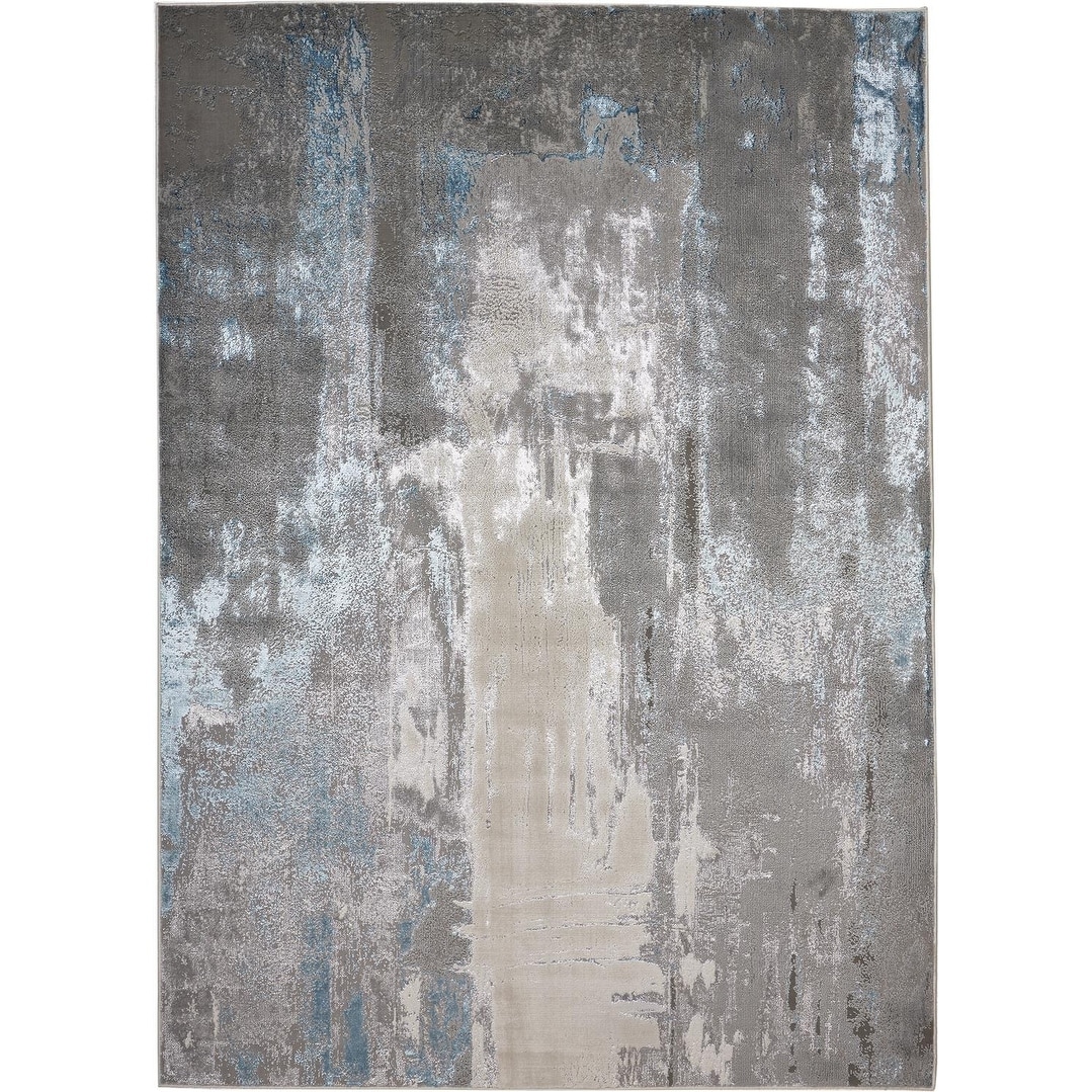Teyel Abstract Stain Resistant Area Rug By HomeRoots - 2' x 3'