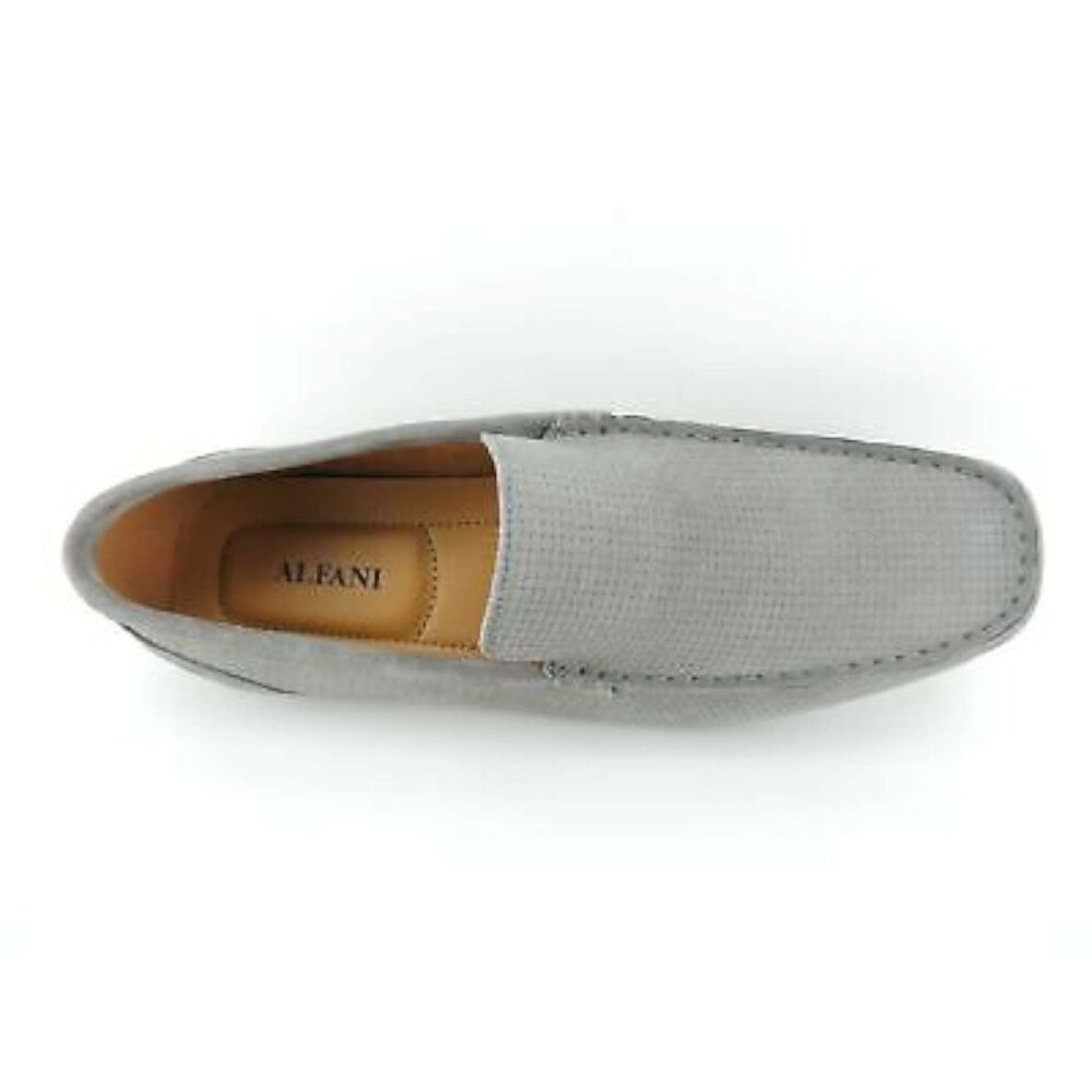 Alfani Mens Kendric Leather Square Toe Moccasins
