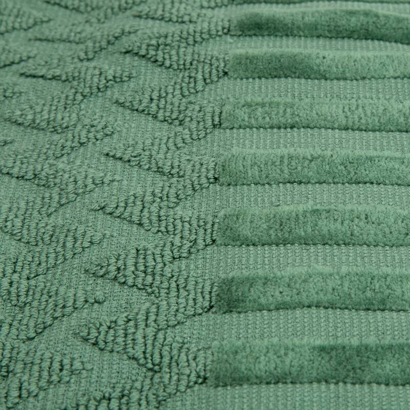 6-Piece Cotton Deluxe Plush Bath Towel Set – Chevron Patterned by Windsor Home