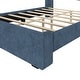preview thumbnail 23 of 23, Max and Lily Full-Size Upholstered Bed with Rectangular Headboard