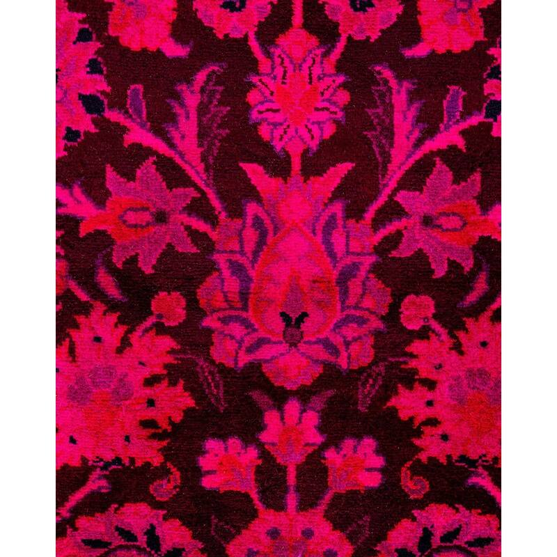 Overdyed, One-of-a-Kind Hand-Knotted Area Rug - Pink - 3' 2" x 5' 3"