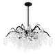 preview thumbnail 3 of 6, Maple 6-Light Earth Black Chandelier