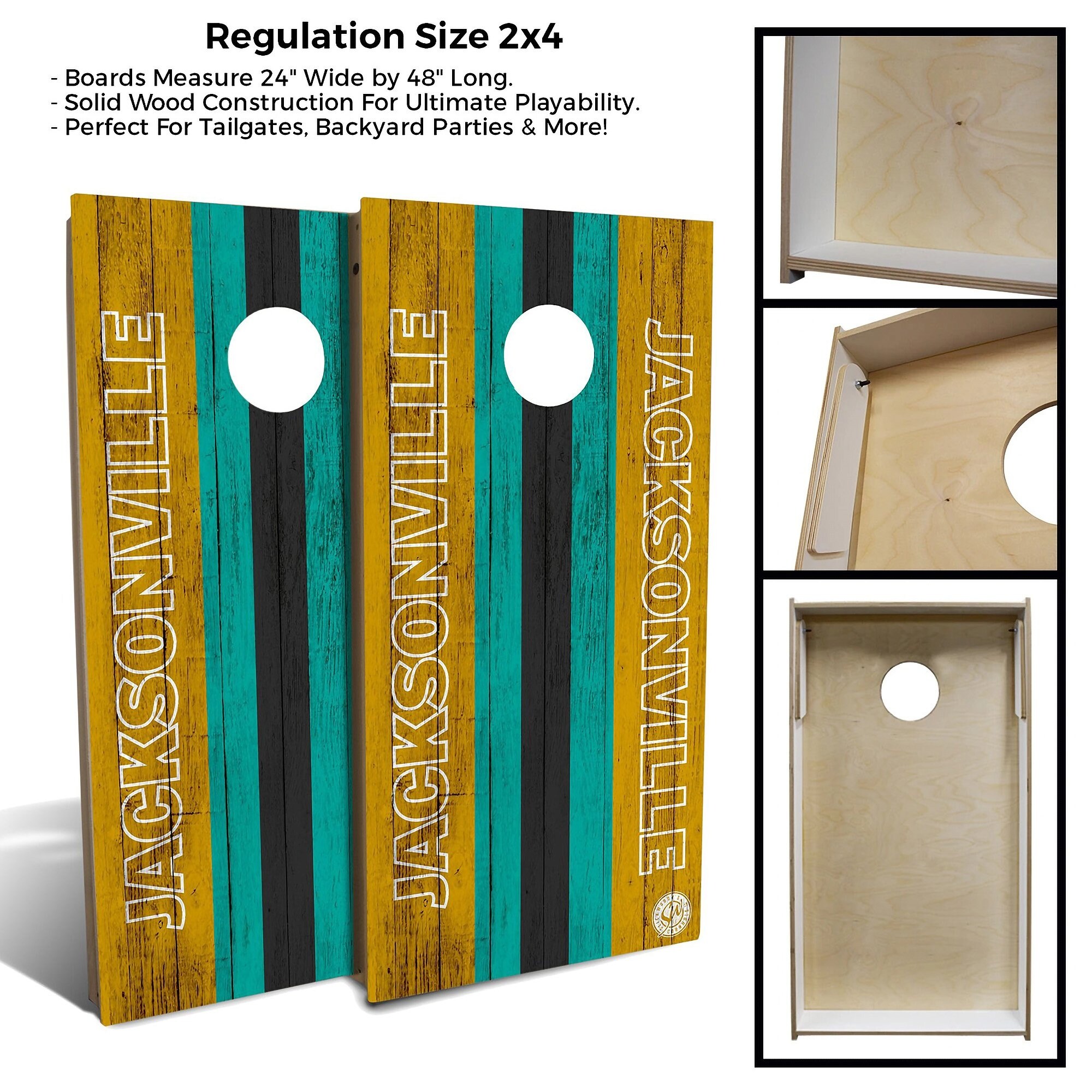 Jacksonville Jaguars NFL Football Triangle Cornhole Board Set - Bed Bath &  Beyond - 37239516