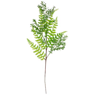 Mixed Leaves Artificial Spray - 28" - Green