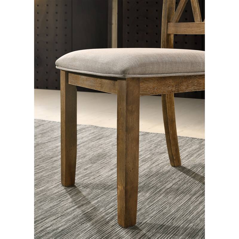 Fabric Upholstered Dining Chair Set of 2