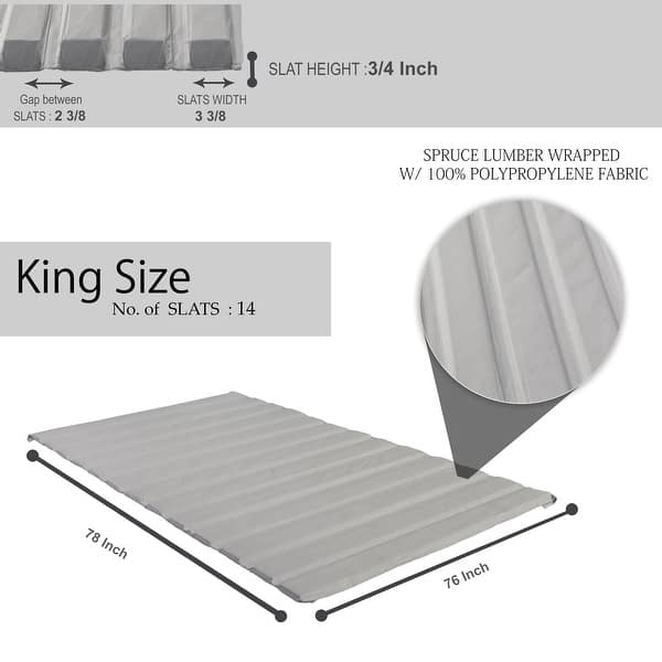 Full Size Mattress Support Board Amazon Com Greaton 1 5 Inch Fully Assembled Split Bunkie