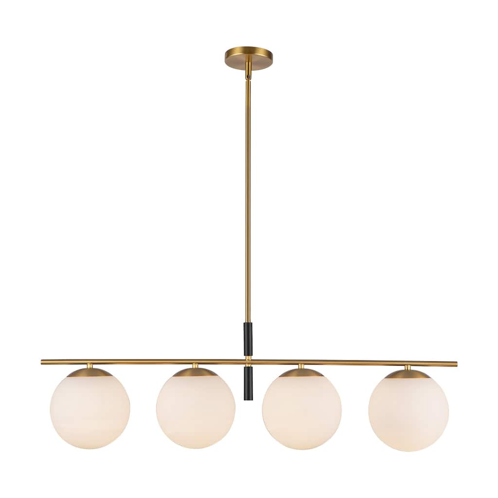 Alora Lighting LP421437 Zuri 4 Light 37" Wide Linear Chandelier with