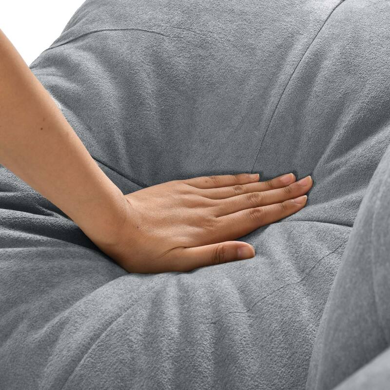 Moasis 70.8" Futon Sofa Bed Convertible Upholstered Couch Sleeper with Reclining Sleeper Split Tufted Back