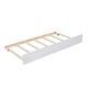 preview thumbnail 9 of 8, Twin over Full White Bunk Frame with Twin Trundle No Box Spring Needed