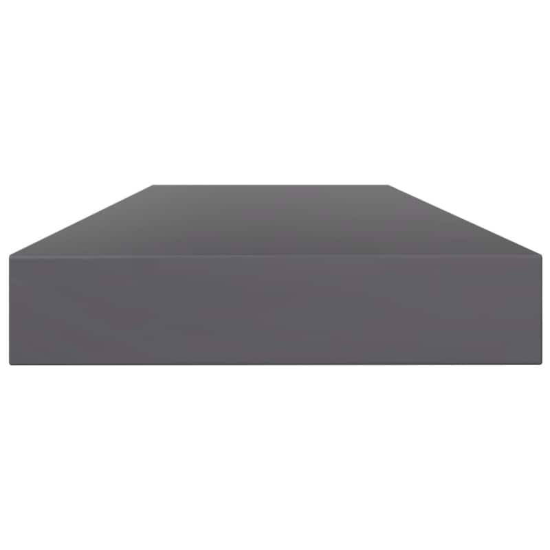 vidaXL Bookshelf Boards 4 pcs High Gloss Gray 39.4"x3.9"x0.6" Chipboard