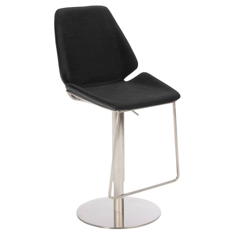 SAFAVIEH Linza Gas Lift Adjustable Bar Stool - 19" W x 22" L x 35-45" H - 19Wx22Dx35H