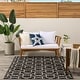 preview thumbnail 8 of 71, Nourison Horizon Indoor/Outdoor Geometric Area Rug 4' x 6' - Black