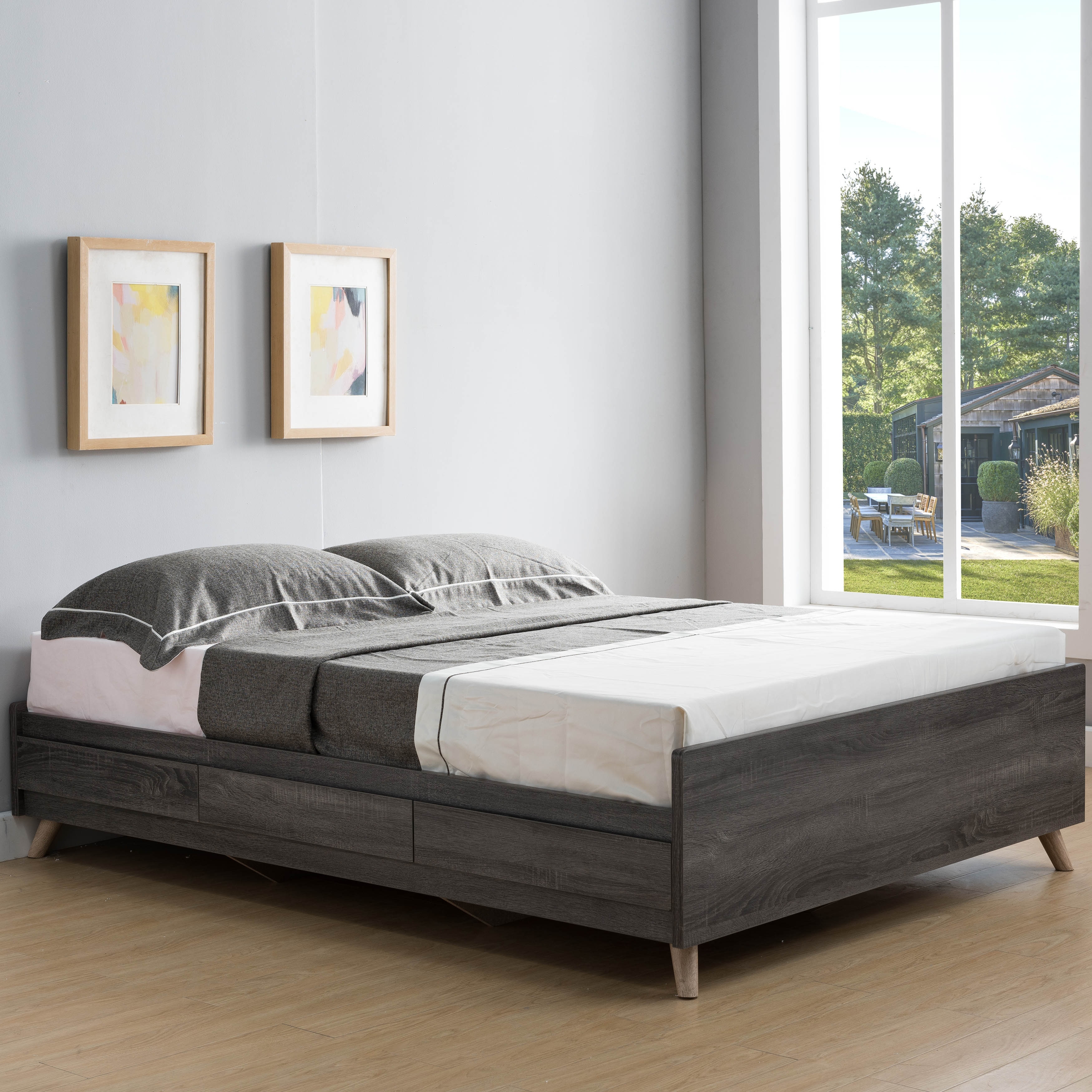 Mid century modern storage bed new arrivals