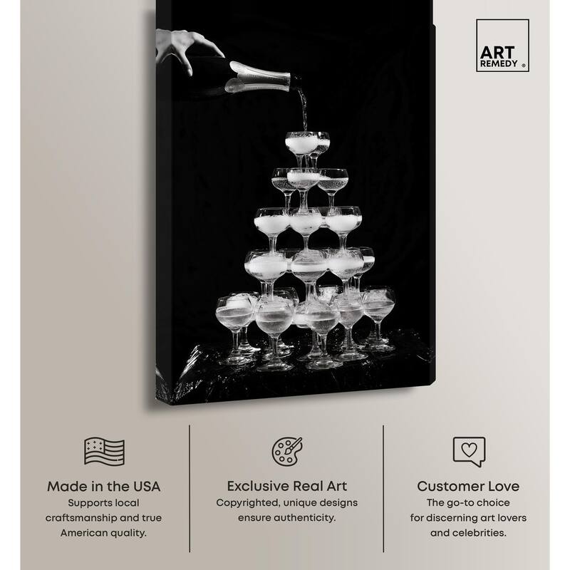 Overflowing Celebration Canvas by Art Remedy, Gallery Wrapped