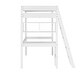 preview thumbnail 25 of 35, Walker Edison Solid Wood Twin Loft Bed with Desk