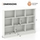 preview thumbnail 13 of 18, Costway 10-Cube Bookcase 41" Wooden Toy Storage Organizer for Kids - See Details