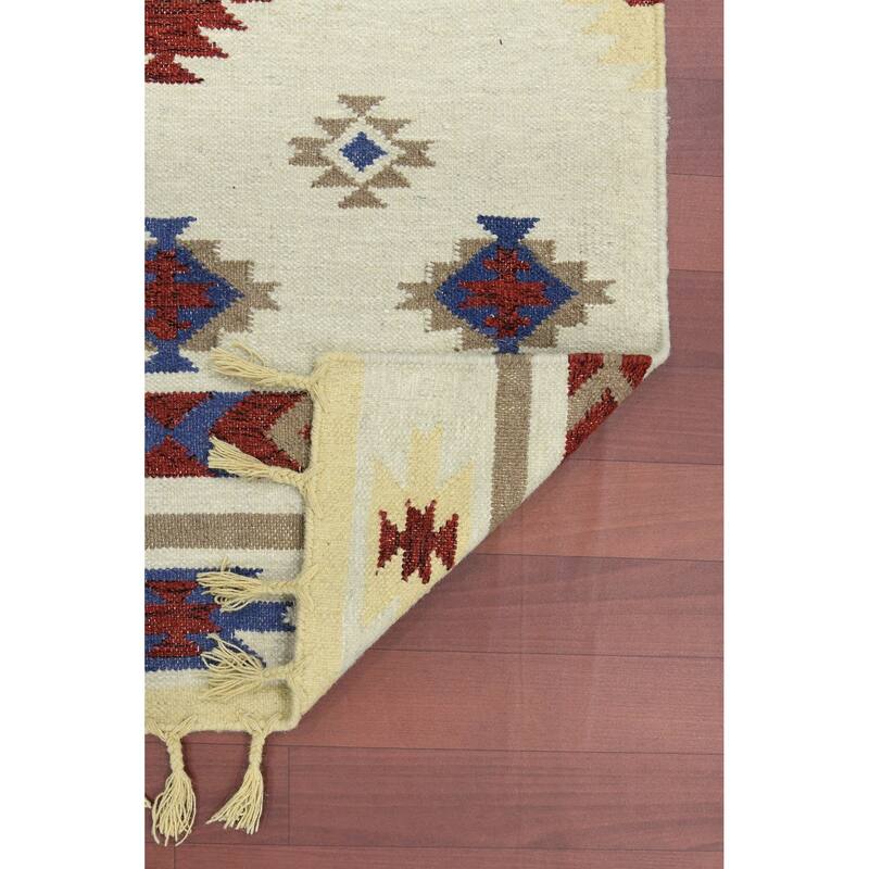 The Curated Nomad Sorrel Southwestern Flatweave Area Rug