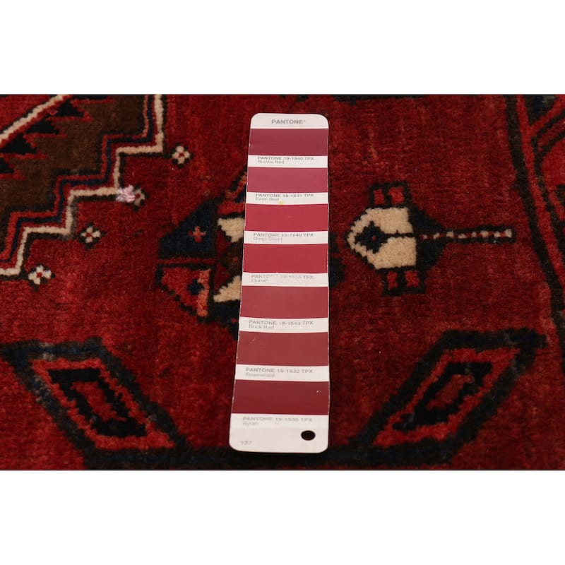 ECARPETGALLERY Hand-knotted Konya Anatolian Red Wool Rug - 3'8 x 11'0