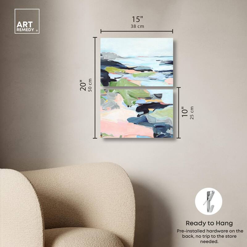 Between Seasons I Canvas Set of 2 by Art Remedy, Gallery Wrapped