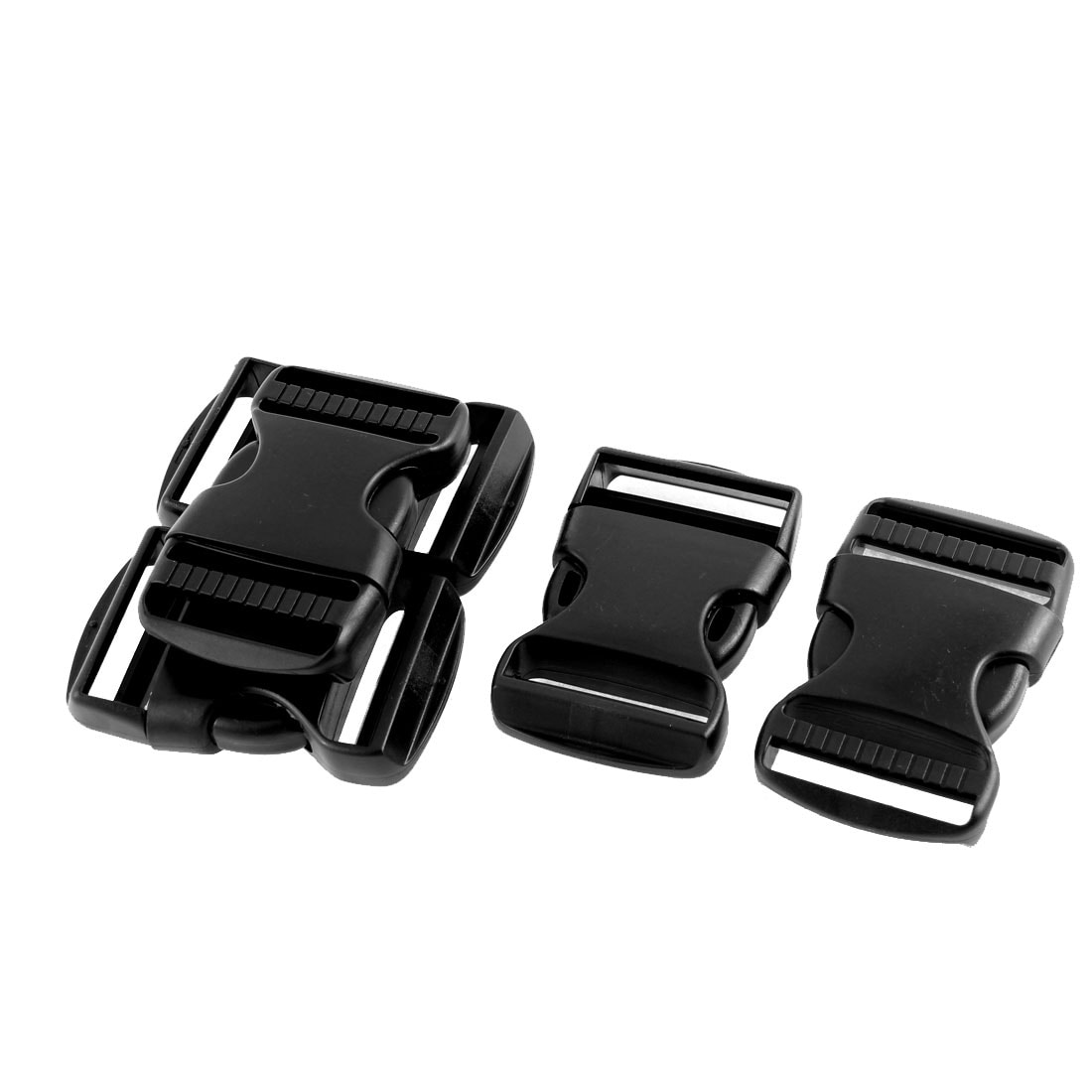 Pack of 2 Side Quick Release Buckles Fasteners For Webbing Straps 9mm