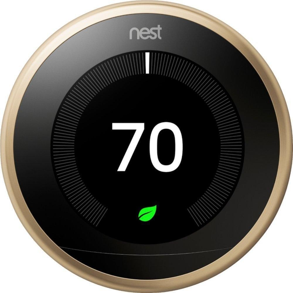 Google Nest Learning Thermostat 3rd Generation - Brass Google Nest Learning Thermostat 3rd Generation - Brass