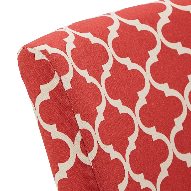 Catherine Moroccan Pattern Fabric Parsons Dining Chair (Set of 2) by iNSPIRE Q Bold