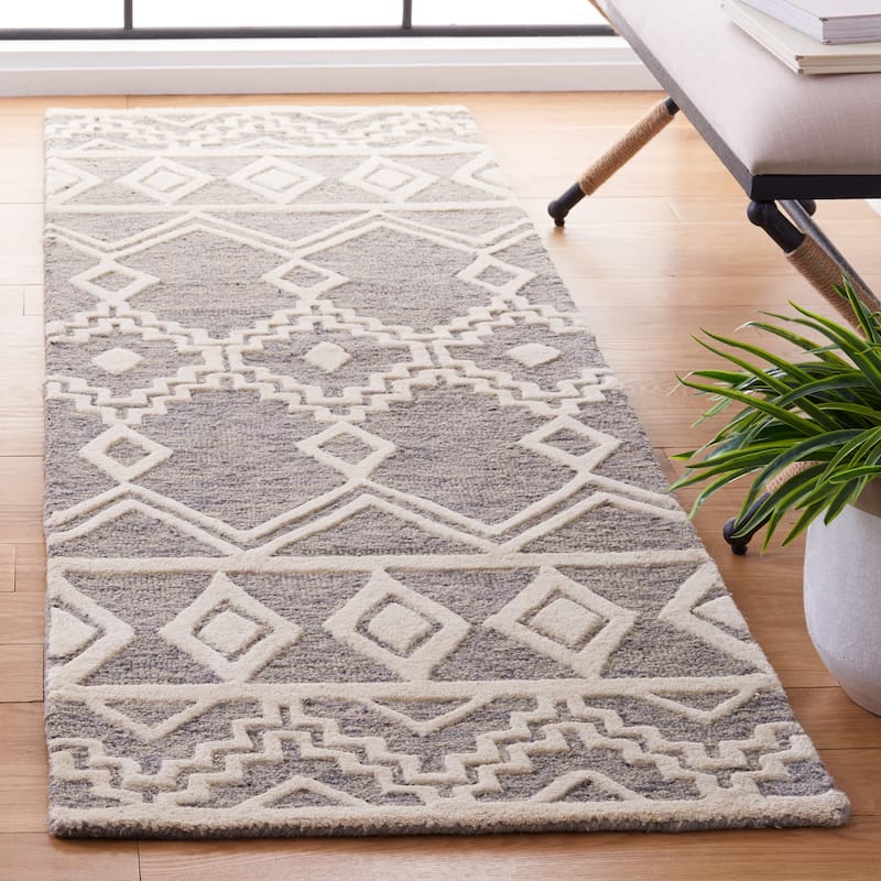 SAFAVIEH Handmade Abstract Zelina Modern Wool Rug