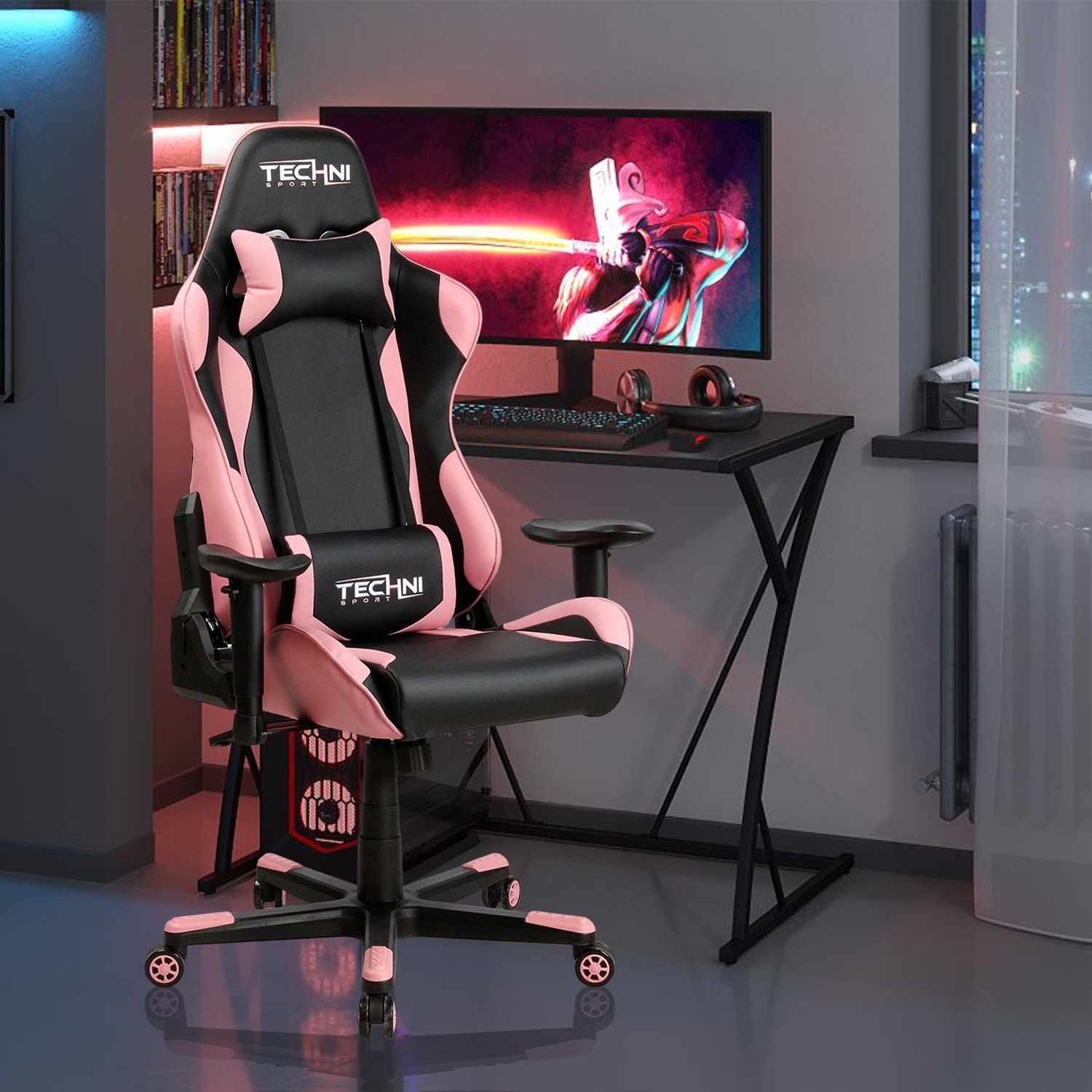 Techni sport ergonomic high sales back racer style gaming chair
