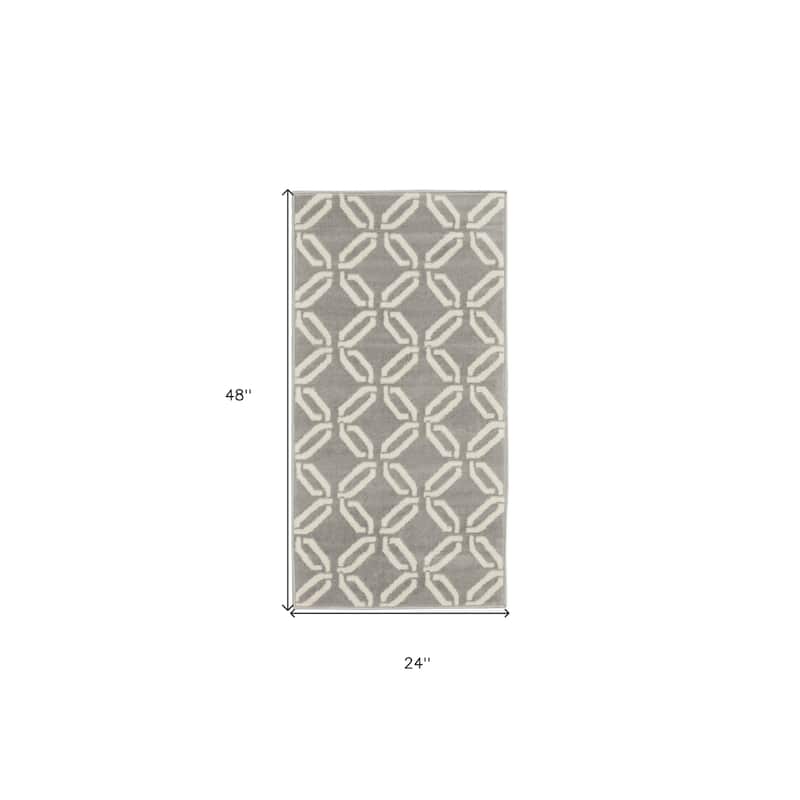 Fekor Power Loomed Stain Resistant Area Rug By HomeRoots - 48' X '24' X '0.5
