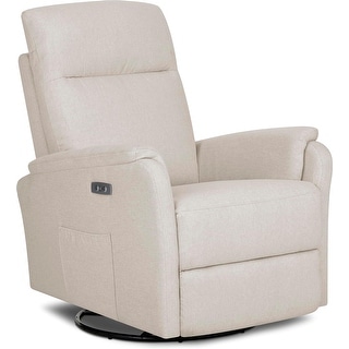 Evolur Noah Power Recline Glider with 275-Degree Swivel