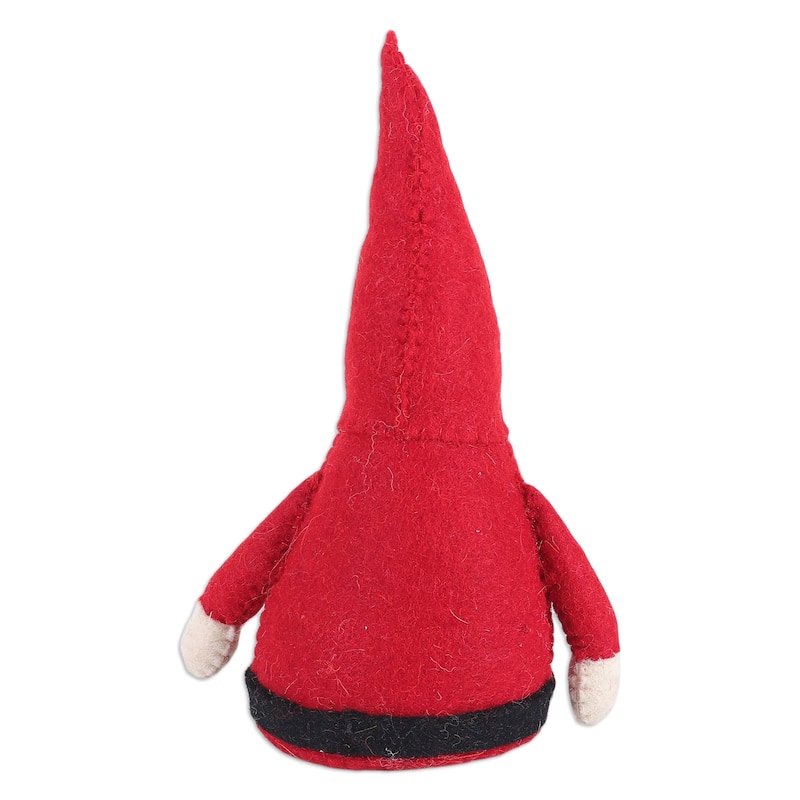 Novica Handmade Santa Gnome Wool Felt Decorative Accent