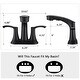 preview thumbnail 9 of 19, PROOX 4 in. Centerset Bathroom Sink faucet with Pull Out Sprayer Double Handles