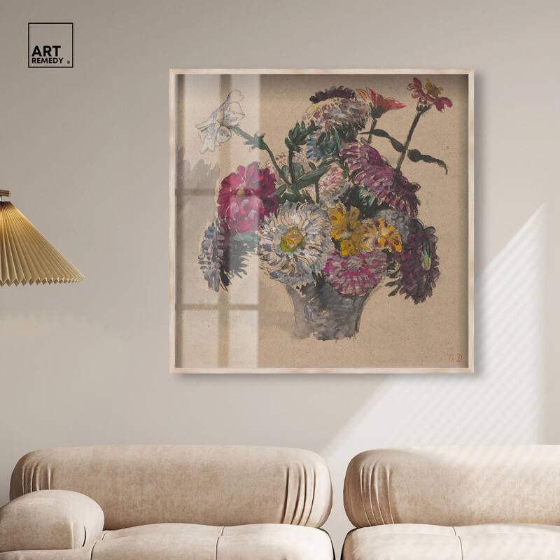 Basket of Flowers Shadowbox by Art Remedy