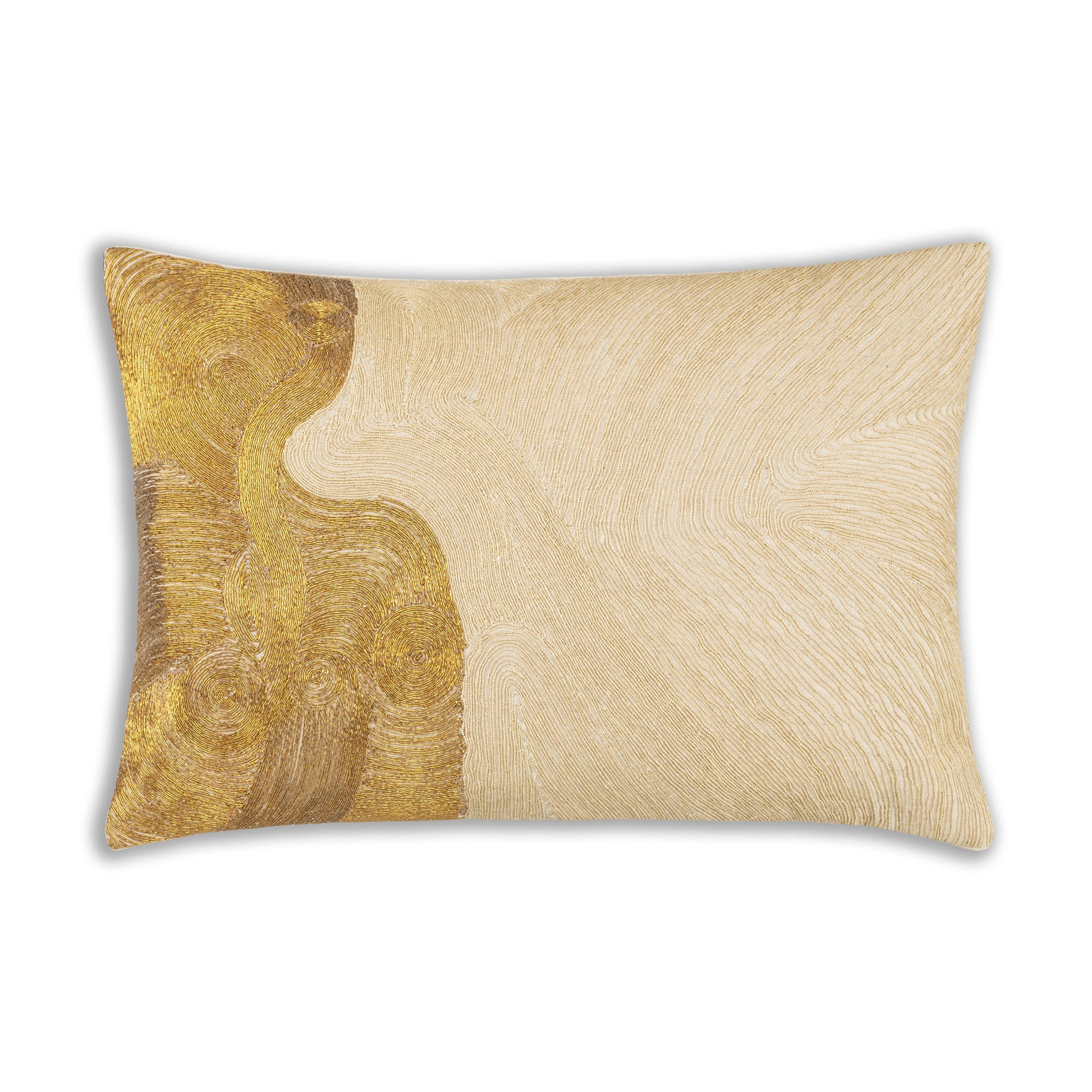 Ivory and sales gold throw pillows