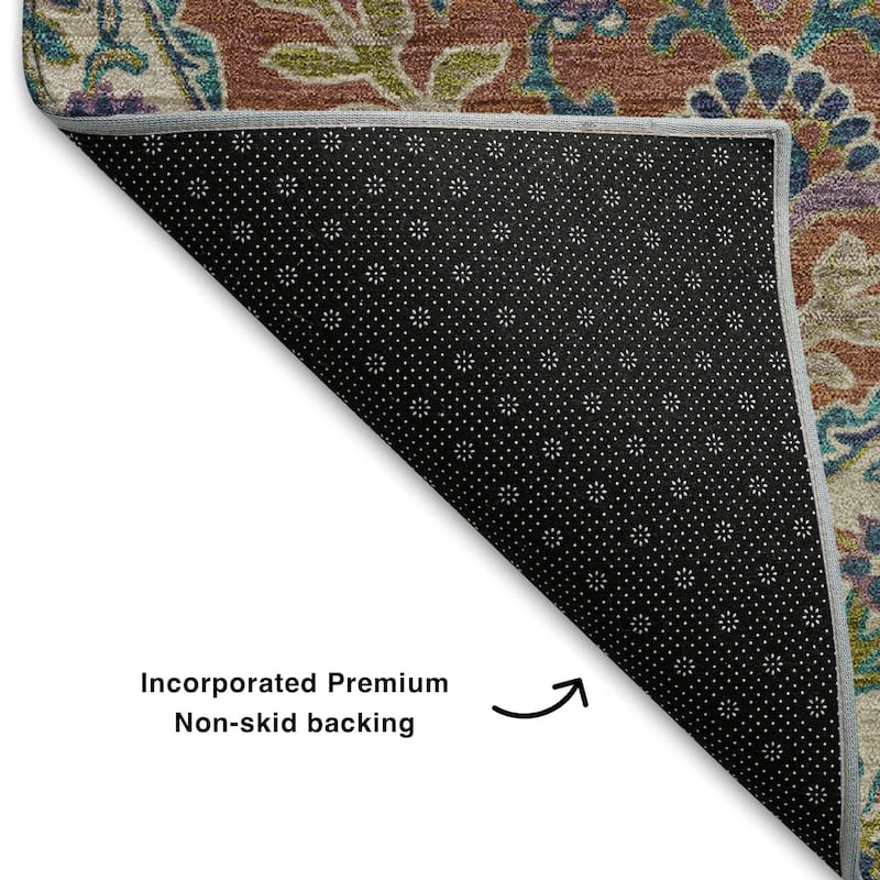 Premium Washable Super Soft Traditional Global Mayfield Rug