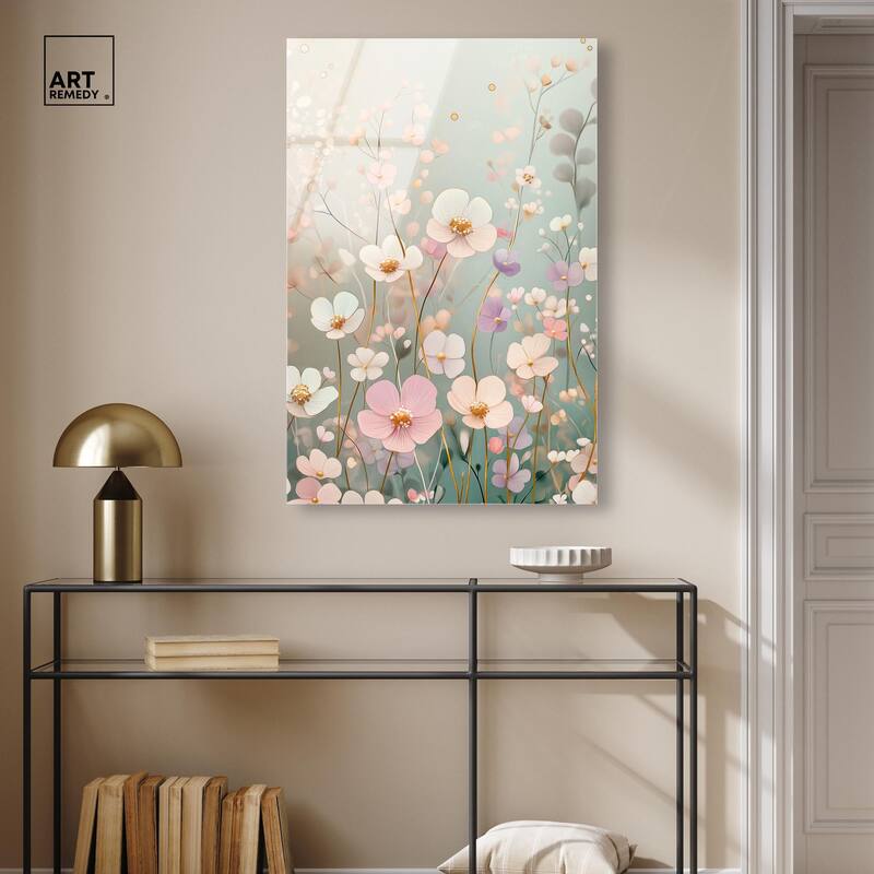 Tiny Blooms I Acrylic by Art Remedy, Ready to Hang