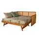 preview thumbnail 21 of 24, Somette Abaco Daybed with Pop-Up in Honey Includes Mattresses Takara Rain Multicolor