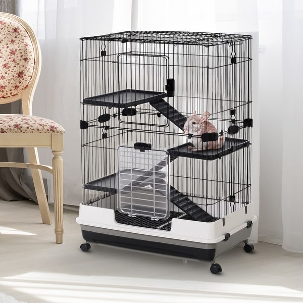 double level rabbit cage