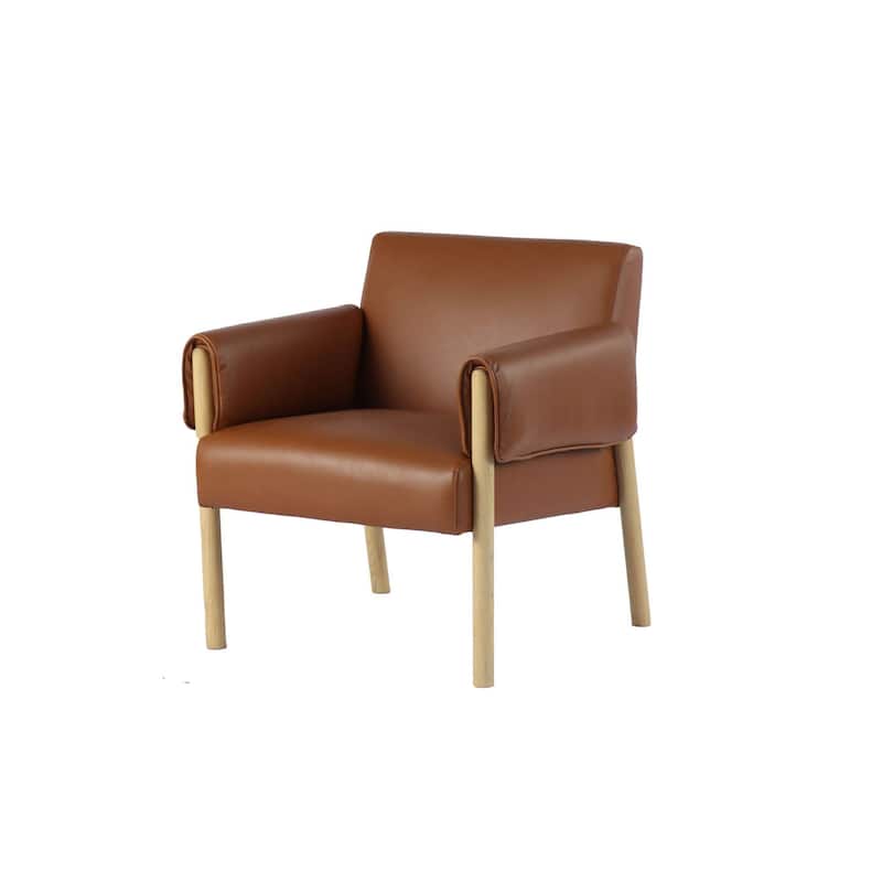 Benji Upholstered Club Chair - Brown