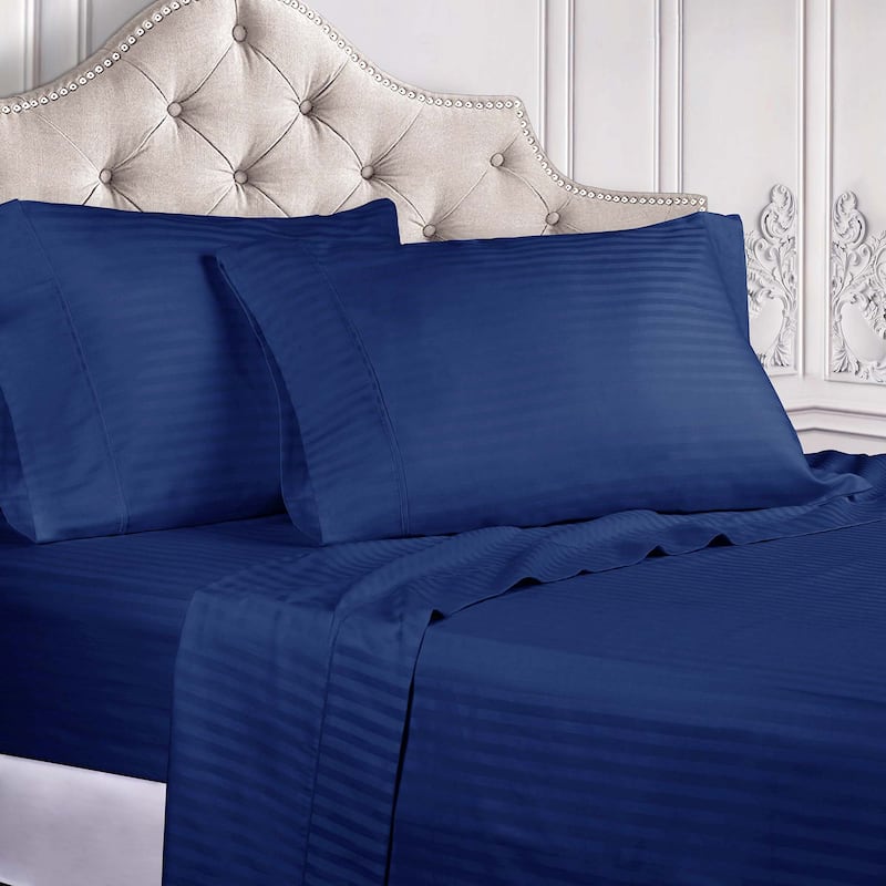 Superior Gyda Deep Pocket 400-Thread Count Striped Egyptian Cotton Sheets