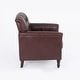 preview thumbnail 33 of 72, Tufted Accent Chair Vegan Leather Armchair for Living Room