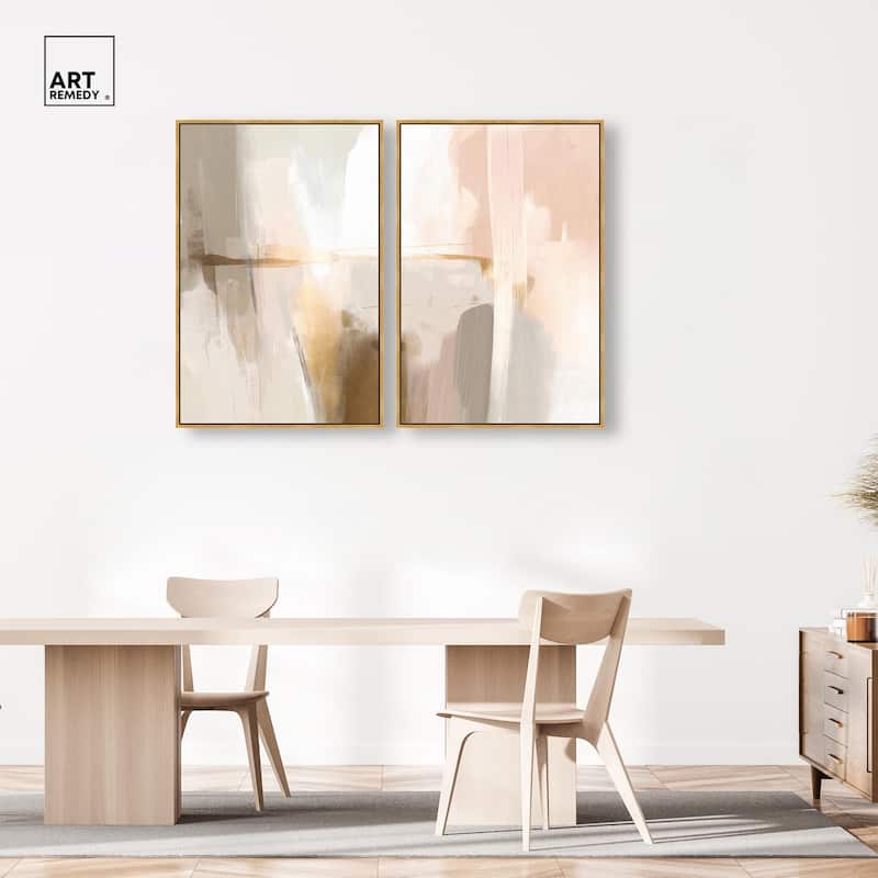 Meditative Hues I Canvas Set of 2 by Art Remedy