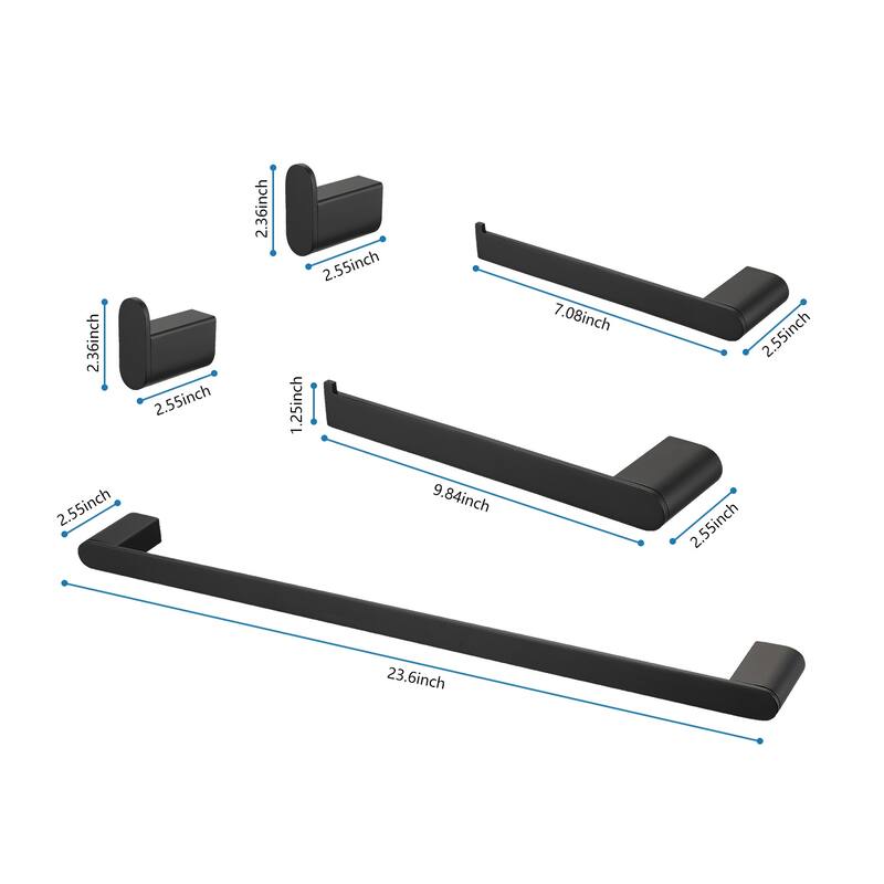 5 Piece Bathroom Hardware Set Bathroom Accessories