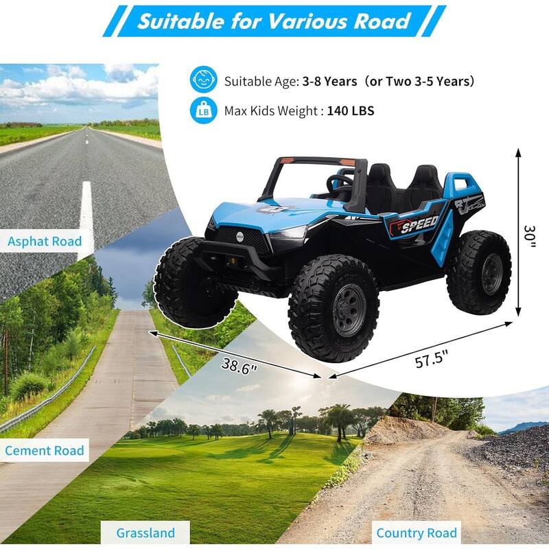 2 Seats Ride On UTV with Remote Control