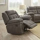 preview thumbnail 1 of 9, Austin Microfiber Glider Reclining Chair by Greyson Living