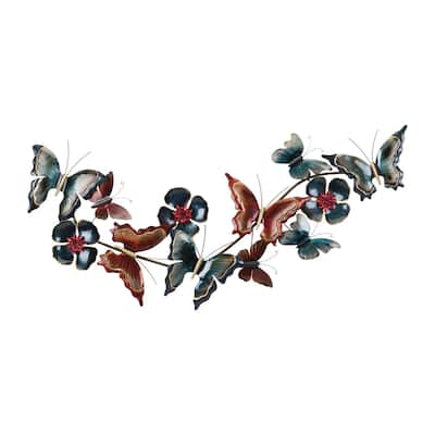 Metallic Butterflies Wall Deco