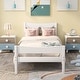 preview thumbnail 2 of 25, Classic Design Easy to Clean Twin Size Wood Platform Bed with Headboard and Wooden Slat Support