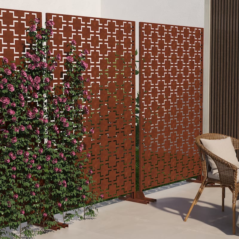 Free Standing Decorative Outdoor Privacy Screen