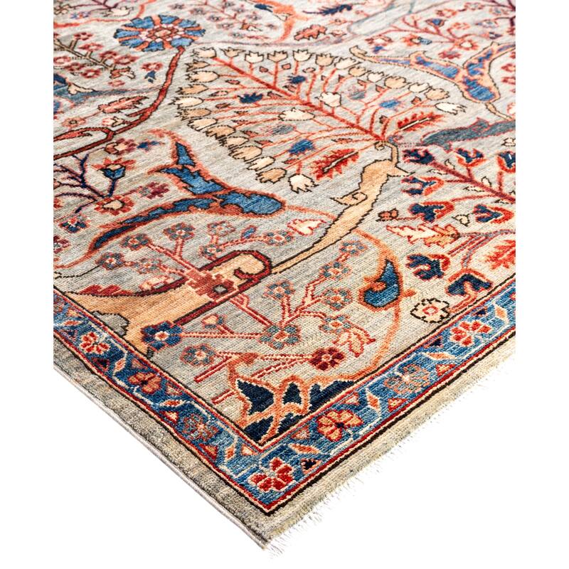 Serapi One-of-a-Kind Hand-Knotted Area Rug - Gray - 8' 11" x 12' 0"
